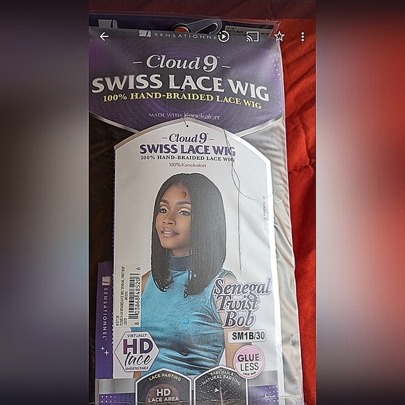 NEW! Lace front wig - Senegal twist bob - Picture 6 of 6